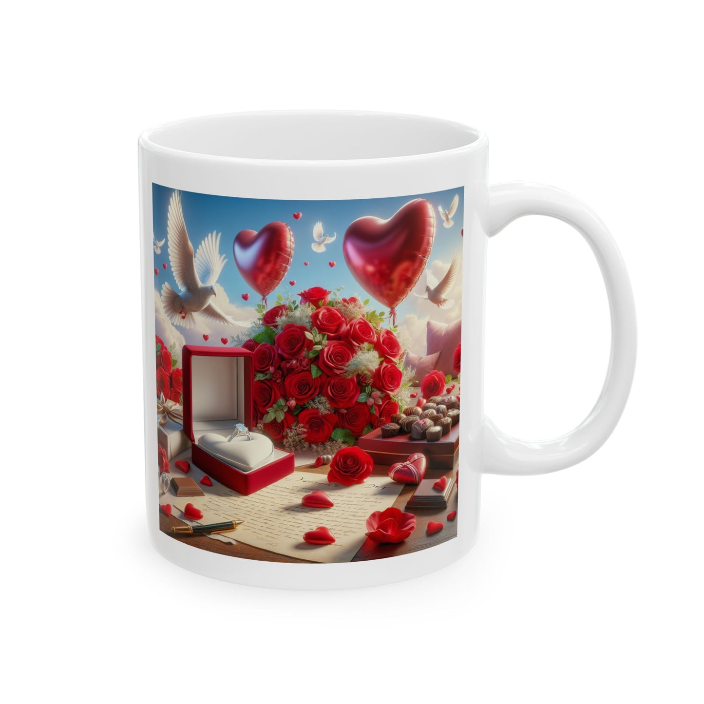 Valentines Day Show Stopper Romantic Gift Mug. (11oz, 15oz).