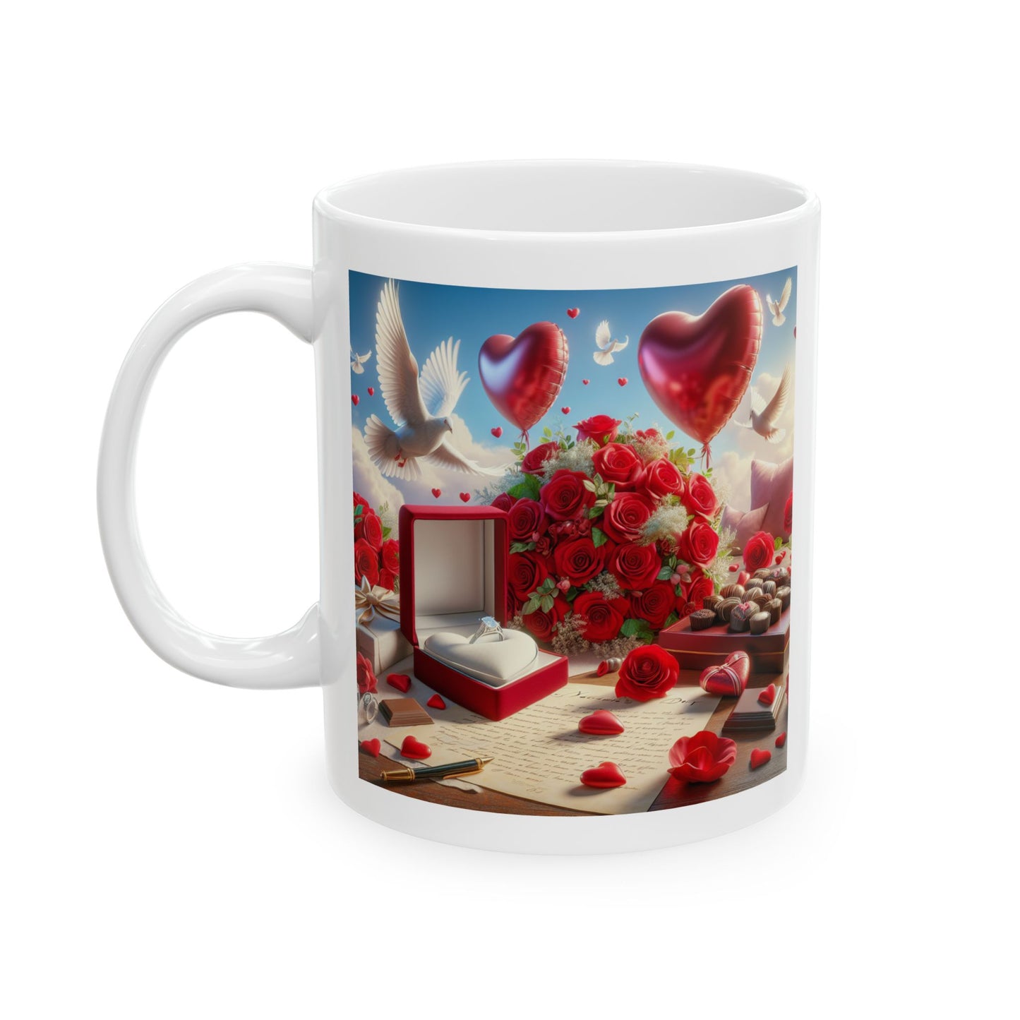 Valentines Day Show Stopper Romantic Gift Mug. (11oz, 15oz).