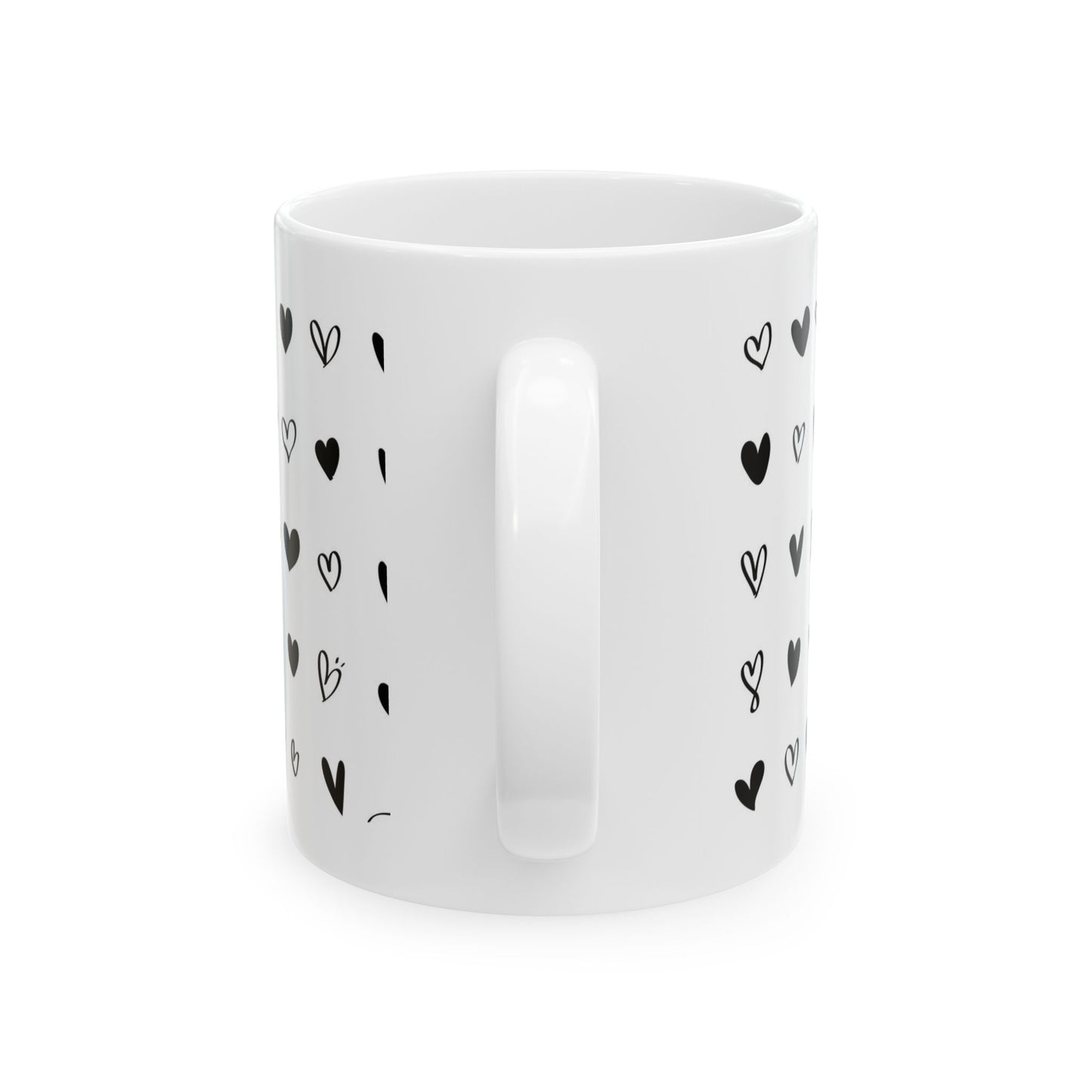 Mug - Sweet Hearts Black and White Valentine's Day